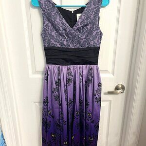 Disney Dress Shop Haunted Mansion Wallpaper Dress Purple NWT Size XS